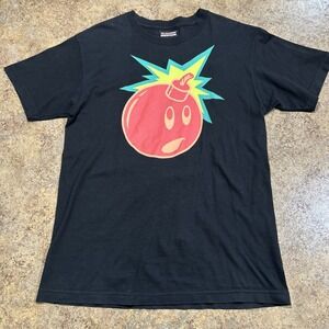 VTG The Hundreds Shirt Mens Medium Black Blue Bomb Graphic Tee Skate Streetwear